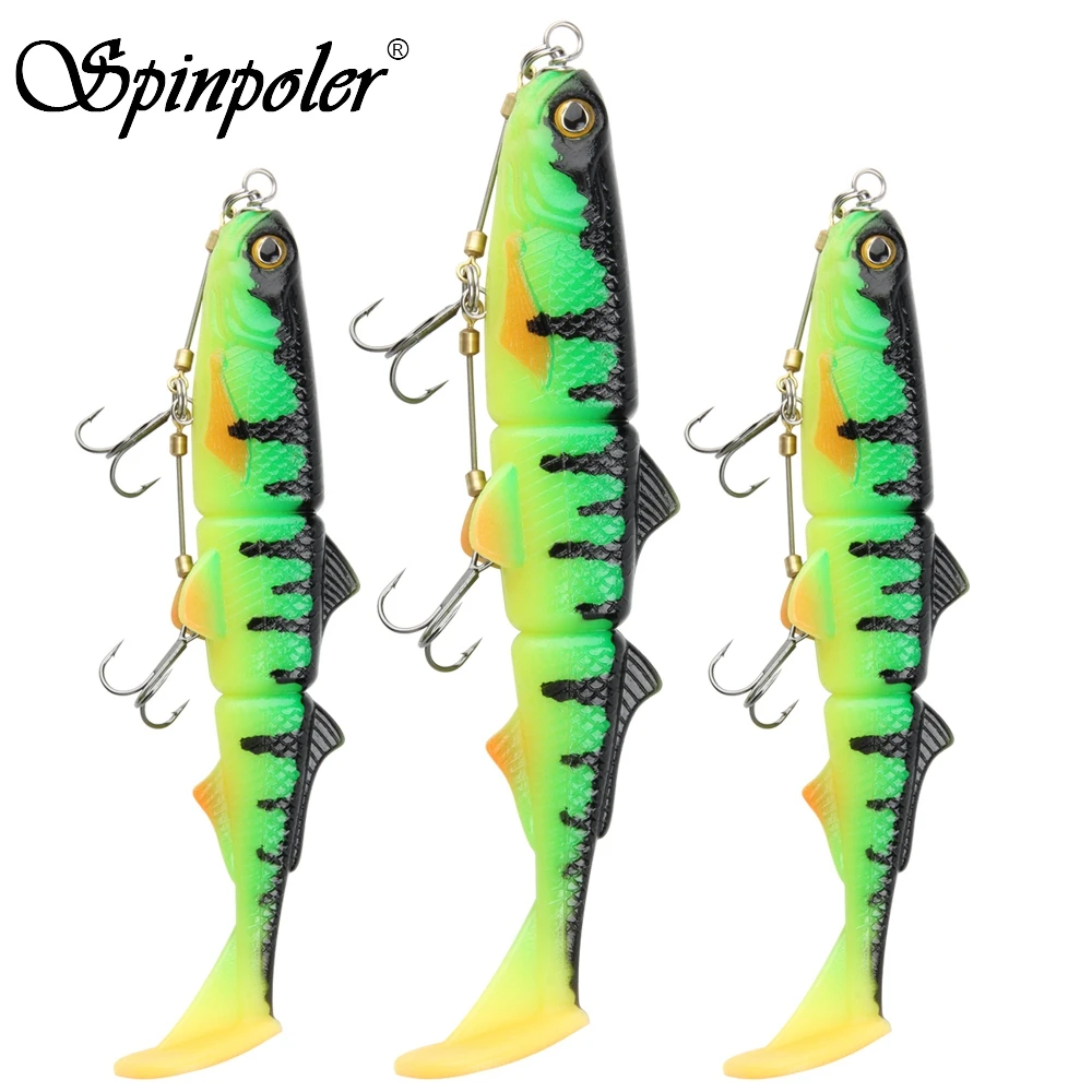Fishing Lure Jerkbait - スピンポーラー パイク スティンガー リグ フック システム、3Dスイムベイト