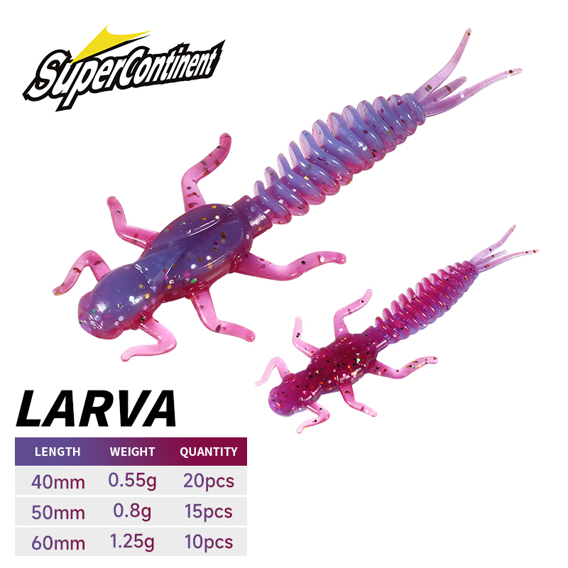 Fishing Lure Swimbait - 2019New リーチソフトルアーソフトプラスチックルアー幼虫 6 センチメートル/5 センチメートルフローティング淡水スイムベイトシリコーンソフト餌ワーム釣り用