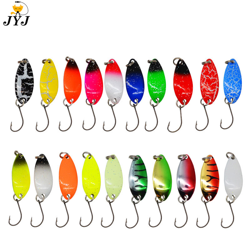 Fishing Lure Swimbait - 20 色 3 グラム金属釣りルアースプーン餌スピナー餌ルアー日本ペスカトラウトパイク釣りワブラー餌