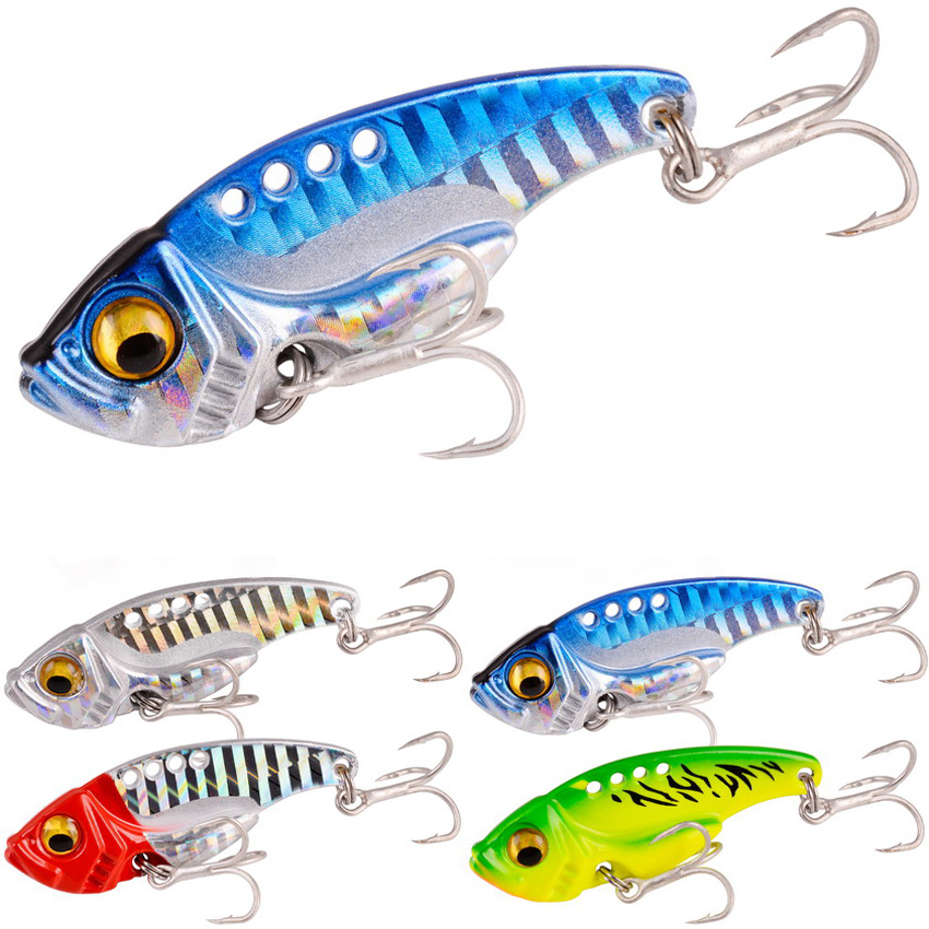 Fishing Lure Blade Bait - 6ピース/ロット7/10/15/20グラムハードメタルvibルアーシンキングバイブレーションルアー釣りルアー餌人工低音パイクためパーチ釣り