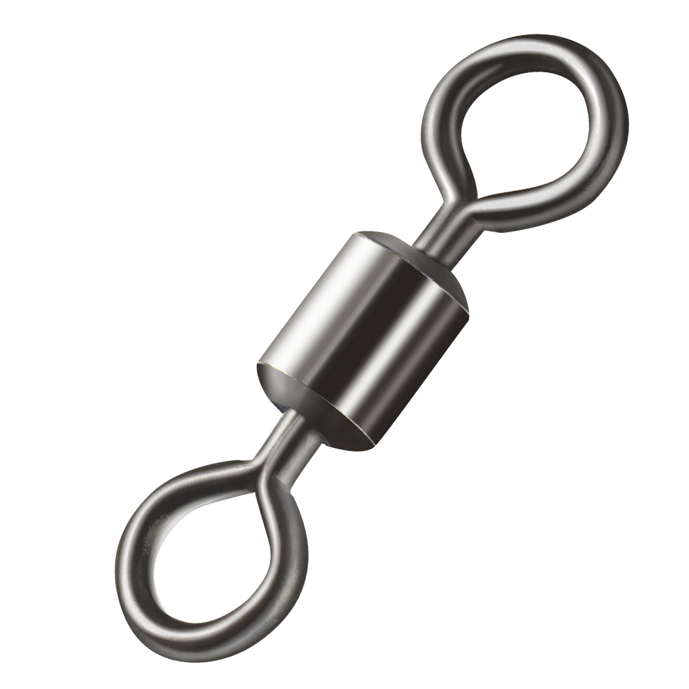 Fishing Lure Accessories - 100 個ベアリングスイベル釣りコネクタステンレス鋼鯉釣りアクセサリースナップ釣り針ルアーソリッドリングタックル