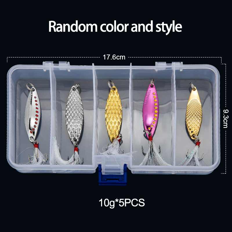 金属スプーンスピナー釣りルアー 5 グラム 7 グラム 10 - Fishing Lure Spoon のレビューと価格