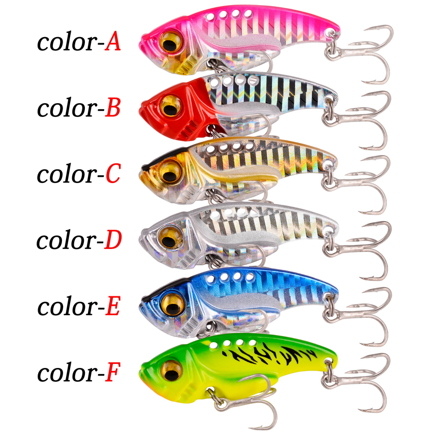 6ピース/ロット7/10/15/20グラムハードメタルvib - Fishing Lure Blade Bait のレビューと価格