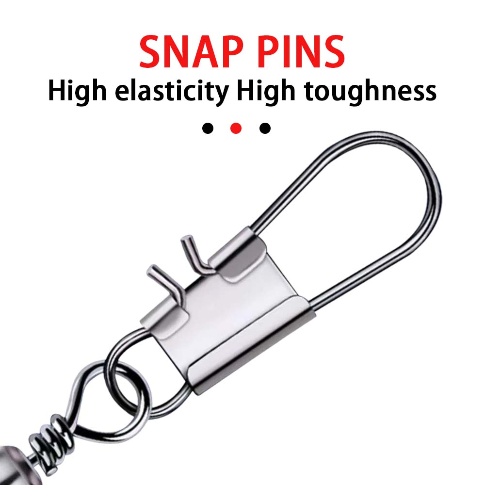 JSFUN 50 個釣りコネクタスイベルインターロックピンベ - Fishing Lure Accessories のレビューと価格